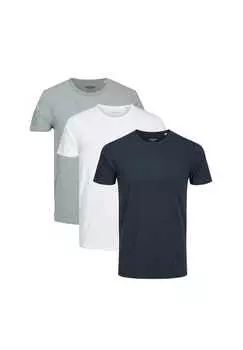 Футболка 3 шт. в упаковке базовая Jack & Jones, мультиколор