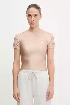 Футболка 3-Stripe Spandex Adidas Originals, оранжевый