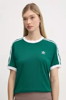 Футболка 3-Stripes Adidas Originals, зеленый