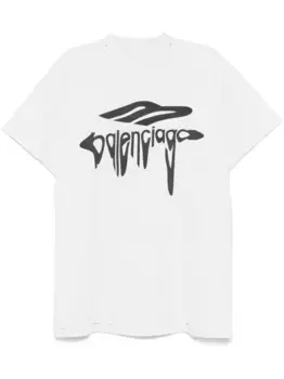 Футболка 3B Liquified BALENCIAGA, серый