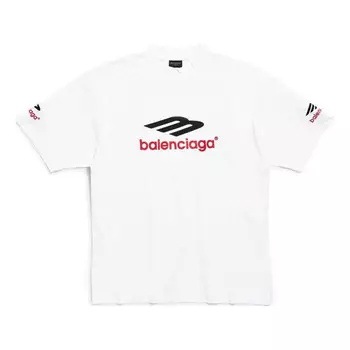 Футболка 3b sports icon t-shirt 'white black red' Balenciaga, белый