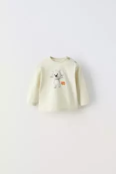Футболка 3d коала ZARA, светло-зеленый