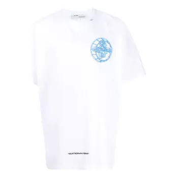 Футболка 3d off printing casual short sleeve white Off-White, белый