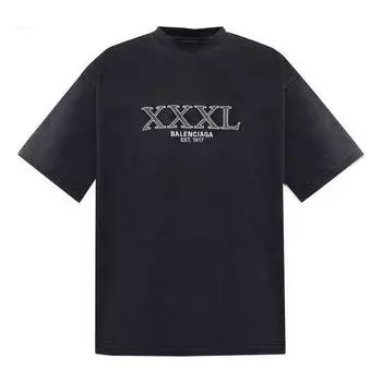 Футболка 3xl t-shirt 'black' Balenciaga, черный