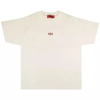 Футболка 424 Logo Cotton Short-Sleeve 'White', белый