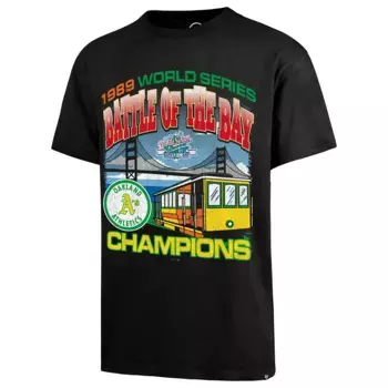 Футболка 47 MLB Oakland Athletics Graphic Drop Shoulder, черный