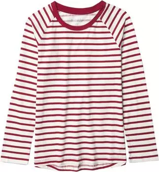 Футболка #4kids Essential High-Low Long Sleeve T-Shirt, цвет Velvet Cake/Cream