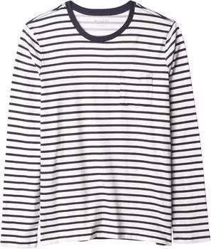 Футболка #4kids Essential Pocket Long Sleeve T-Shirt, цвет Navy/Cream