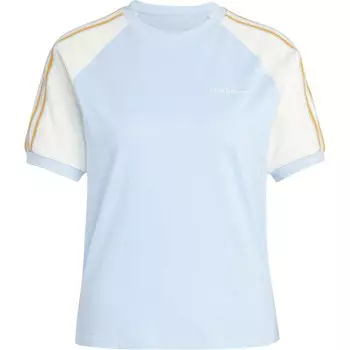 Футболка 80-х женская розово-голубая Adidas Originals