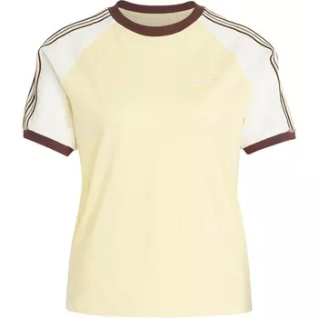 Футболка 80-х женская желтая Adidas Originals