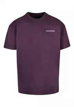 Футболка 9N1M Sense LOCAL FLOWER SHOP, цвет Aubergine