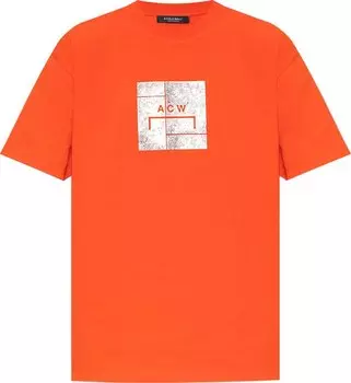 Футболка A-Cold-Wall* Foil Grid Short-Sleeve T-Shirt 'Volt Red', красный