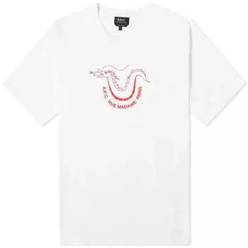 Футболка A.P.C. Cny Fire, белый