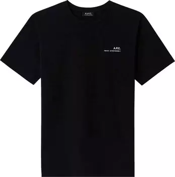 Футболка A.P.C. Item T-Shirt 'Black', черный