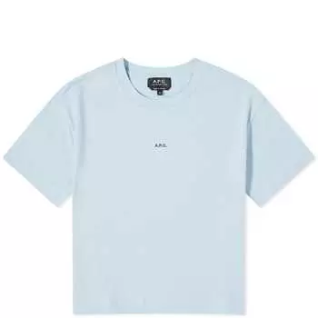 Футболка A.P.C. Jen Logo, цвет Iab Light Blueцвет Iab Light Blue
