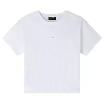 Футболка A.P.C. Micro Logo Boxy T-Shirt, цвет White/Black