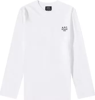Футболка A.P.C. Olivier Long-Sleeve T-Shirt 'Heathered Ecru', серый