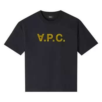 Футболка A.P.C. Oversize Grand T-Shirt, цвет Black/Khaki