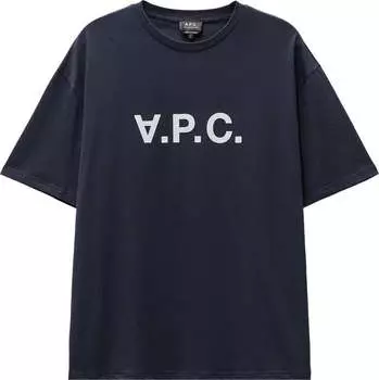 Футболка A.P.C. River 'Dark Navy', синий