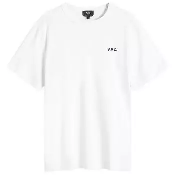 Футболка A.P.C. Small Vpc Logo T-Shirt, цвет White & Dark Navy
