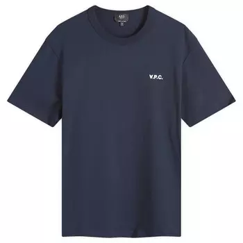 Футболка A.P.C. Small Vpc Logo T-Shirt, цвет Dark Navy & Ecru