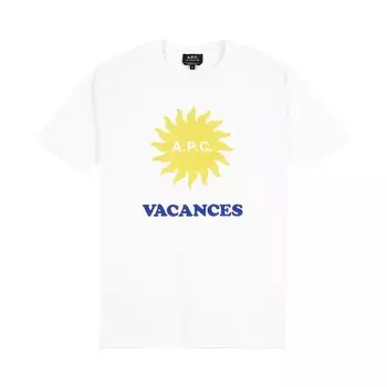 Футболка A.P.C. Vacances T-Shirt White, белый