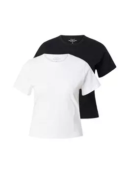 Футболка Abercrombie & Fitch, черный/белый