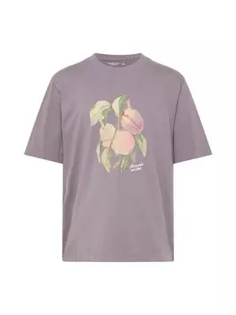 Футболка Abercrombie & Fitch FRUIT AND FLORAL, сиреневый