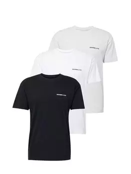 Футболка Abercrombie & Fitch, пестрый серый/черный/белый