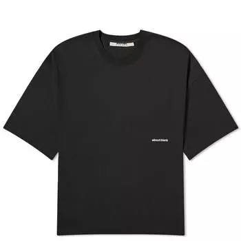 Футболка About:Blank Box Logo, цвет Black & Ecru