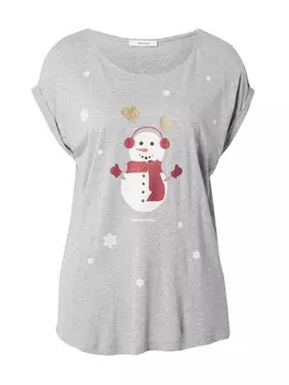 Футболка About You, пятнистый серый