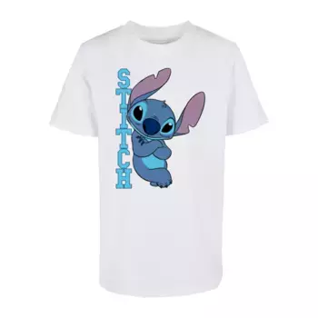 Футболка ABSOLUTE CULT «ABSOLUTE CULT Herren Kids Lilo And Stitch - Posing Basic Tee 2.0», белый