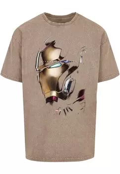 Футболка ABSOLUTE CULT Avengers Endgame - Avenge The Fallen Iron Man, цвет mottled brown