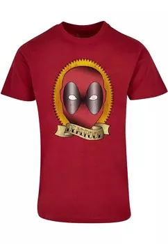 Футболка ABSOLUTE CULT Deadpool - Tattoo, бордо