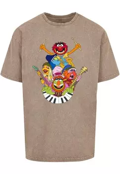 Футболка ABSOLUTE CULT Muppets - Dr. Teeth and The Electric Mayhem, цвет mottled brown