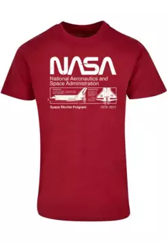 Футболка ABSOLUTE CULT "Мужская базовая футболка ABSOLUTE CULT NASA - Программа космических челноков ", цвет Burgundy