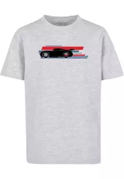 Футболка ABSOLUTE CULT "Мужская детская футболка ABSOLUTE CULT Cars - Jackson Storm Stripes ", серый