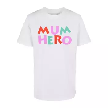 Футболка ABSOLUTE CULT «Мужская детская футболка ABSOLUTE CULT ко Дню матери - Mum Hero Basic 2.0», белый