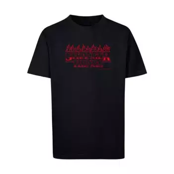Футболка ABSOLUTE CULT «Мужская детская футболка ABSOLUTE CULT Stranger Things — Flames Basic», черный