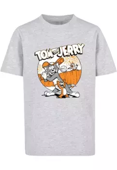 Футболка ABSOLUTE CULT "Мужская детская футболка ABSOLUTE CULT Tom and Jerry - Бейсбольная базовая футболка ", серый