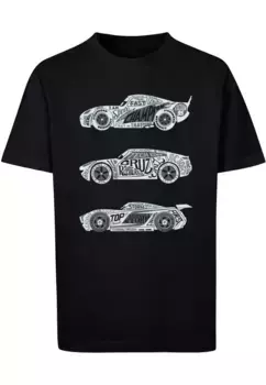 Футболка ABSOLUTE CULT "Мужская детская футболка ABSOLUTE CULT Cars - Text Racers ", черный
