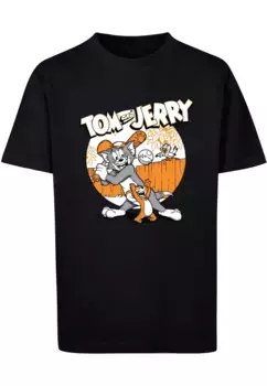 Футболка ABSOLUTE CULT "Мужская детская футболка ABSOLUTE CULT Tom and Jerry - Бейсбольная базовая футболка ", черный