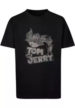 Футболка ABSOLUTE CULT "Мужская детская футболка ABSOLUTE CULT Tom and Jerry - Cartoon Basic ", черный