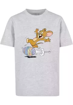 Футболка ABSOLUTE CULT "Мужская детская футболка ABSOLUTE CULT Tom and Jerry — Egg Run Basic ", серый