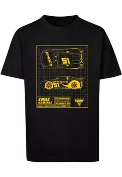 Футболка ABSOLUTE CULT "Мужская детская футболка ABSOLUTE CULT Cars - Cruz Ramirez Blueprint ", черный