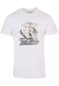 Футболка ABSOLUTE CULT "Мужская футболка ABSOLUTE CULT Tom and Jerry - Бейсбольная кепка", белый