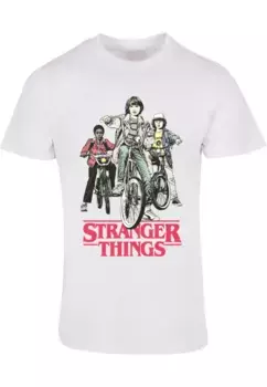 Футболка ABSOLUTE CULT "Мужская футболка ABSOLUTE CULT Stranger Things — ретро-байкерская футболка", белый