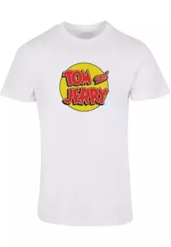 Футболка ABSOLUTE CULT "Мужская футболка ABSOLUTE CULT Tom and Jerry с круглым логотипом", белый