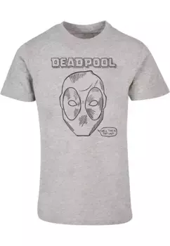 Футболка ABSOLUTE CULT "Мужская футболка ABSOLUTE CULT Deadpool — This Is Just Lazy T-Shirt", серый