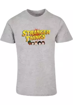 Футболка ABSOLUTE CULT "Мужская футболка ABSOLUTE CULT Stranger Things - Comic Heads ", серый